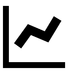 Graph Increase Icon from Sharp Solid Set