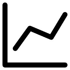 Graph Increase Icon from Core Line Set