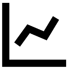 Graph Increase Icon from Sharp Remix Set