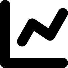 Graph Increase Icon from Micro Solid Set