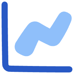 Graph Increase Icon from Plump Flat Set