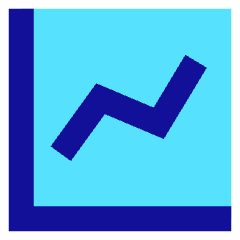 Graph Increase Icon from Sharp Pop Set