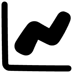 Graph Increase Icon from Plump Solid Set