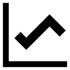 Graph Icon from Sharp Solid Set