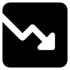 Growth Analytics Chart Down Loss Icon from Core Solid Set