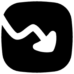 Growth Analytics Chart Down Loss Icon from Flex Solid Set