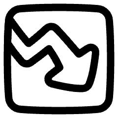 Growth Analytics Chart Down Loss Icon from Plump Line Set
