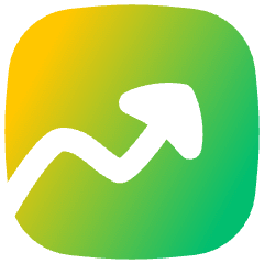 Growth Analytics Chart Up Gain Icon from Flex Gradient Set