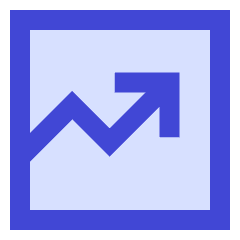 Growth Analytics Chart Up Gain Icon from Sharp Duo Set