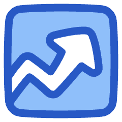 Growth Analytics Chart Up Gain Icon from Plump Duo Set