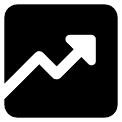 Growth Analytics Chart Up Gain Icon from Core Solid Set