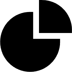 Pie Chart Icon from Sharp Solid Set