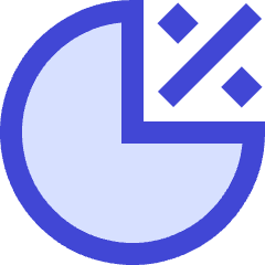Pie Chart Investment Percentage Icon from Sharp Duo Set
