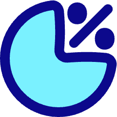Pie Chart Investment Percentage Icon from Plump Pop Set