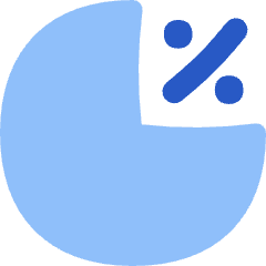 Pie Chart Investment Percentage Icon from Flex Flat Set