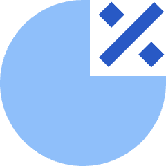 Pie Chart Investment Percentage Icon from Sharp Flat Set