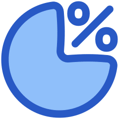 Pie Chart Investment Percentage Icon from Plump Duo Set