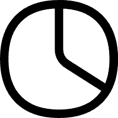 Pie Chart Icon from Flex Line Set