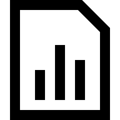 Reports Document Analytics Icon from Sharp Line Set