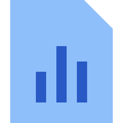 Reports Document Analytics Icon from Sharp Flat Set