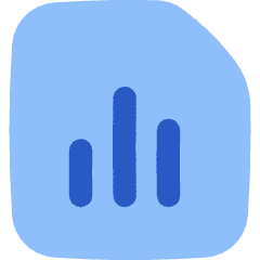 Reports Document Analytics Icon from Flex Flat Set