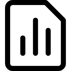 Reports Document Analytics Icon from Core Line Set