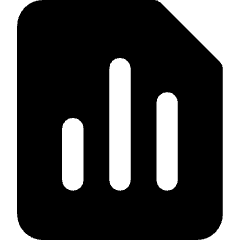Reports Document Analytics Icon from Core Solid Set