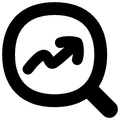 Search Arrow Increase Icon from Flex Solid Set