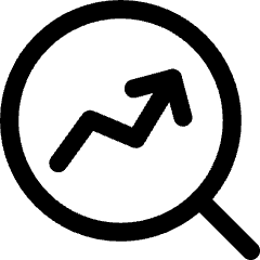 Search Arrow Increase Icon from Core Line Set