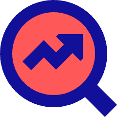 Search Arrow Increase Icon from Sharp Pop Set