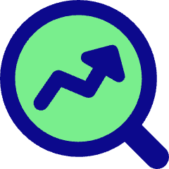Search Arrow Increase Icon from Core Pop Set