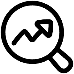 Search Arrow Increase Icon from Plump Line Set