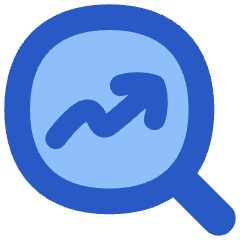 Search Arrow Increase Icon from Flex Flat Set