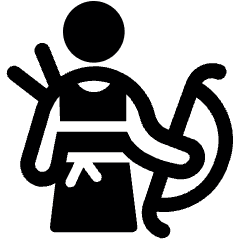 Greek God Artemis Icon from Ultimate Bold Set