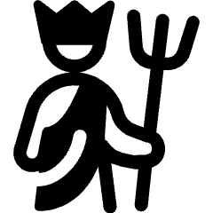 Greek God Poseidon Icon from Ultimate Bold Set
