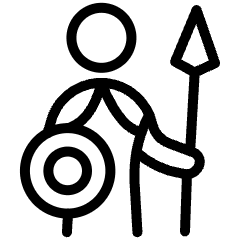 Greek God Warrior Icon from Ultimate Light Set