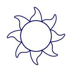Sun Illustration from UX Line Set