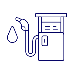 Gas Station Illustration from UX Line Set