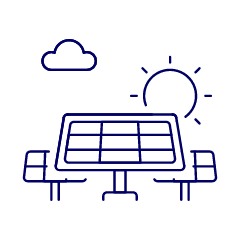 Solar Energy Illustration from UX Line Set