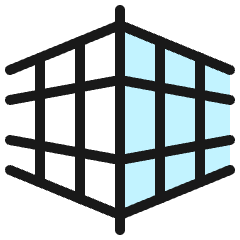 Grid Perspective Icon from Ultimate Colors Set