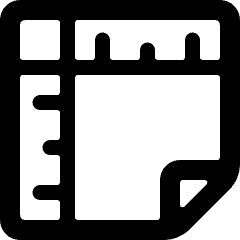 Grid Ruler Icon from Ultimate Bold Set