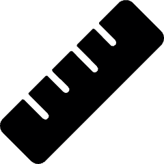 Ruler Icon from Ultimate Bold Set