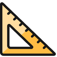 Ruler Triangle Icon from Ultimate Colors Set