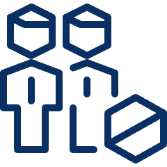 Group Block Icon from Cyber Line Set