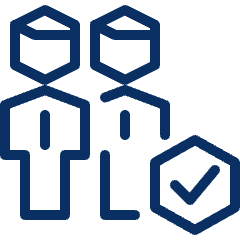 Group Check Icon from Cyber Line Set