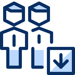 Group Download Icon from Cyber Duotone Set