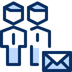 Group Email Icon from Cyber Duotone Set
