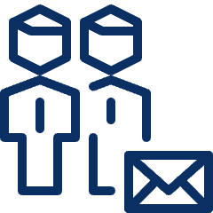 Group Email Icon from Cyber Line Set