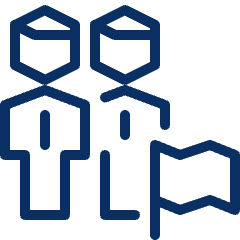 Group Flag Icon from Cyber Line Set