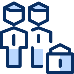 Group Lock Icon from Cyber Duotone Set